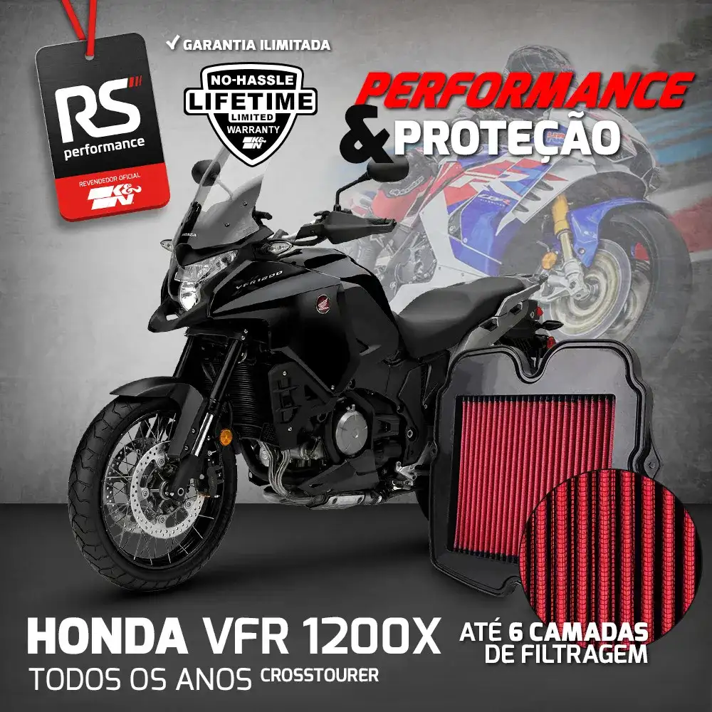 Filtro De Ar Esportivo Inbox K&n Honda Vfr 1200f / 1200x
