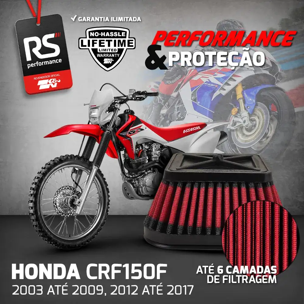 Filtro De Ar Esportivo Inbox K&n Honda Crf150f / Crf230f