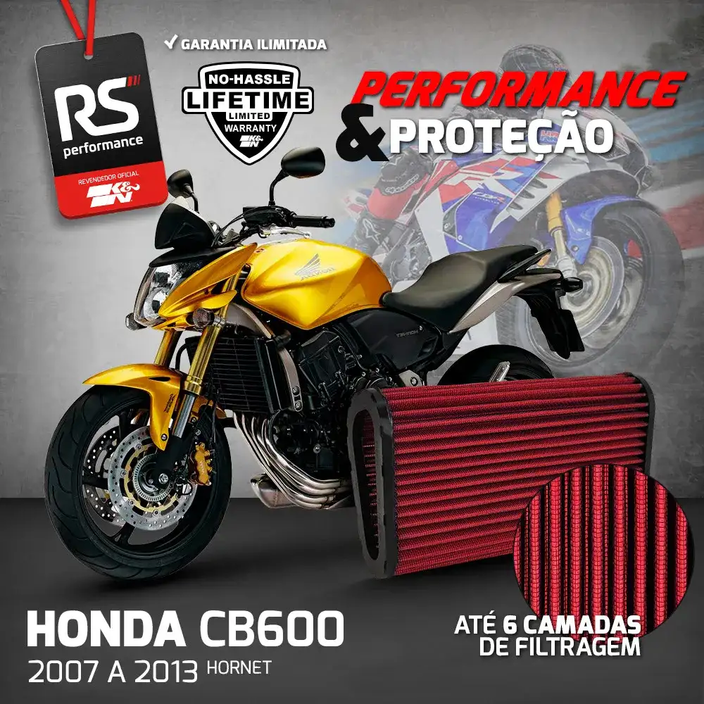Filtro De Ar Esportivo K&n Cbf600 / Cb600f Hornet / Cbf600s