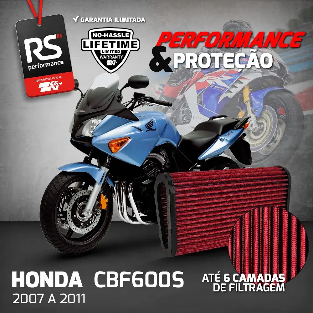 Filtro De Ar Esportivo K&n Cbf600 / Cb600f Hornet / Cbf600s