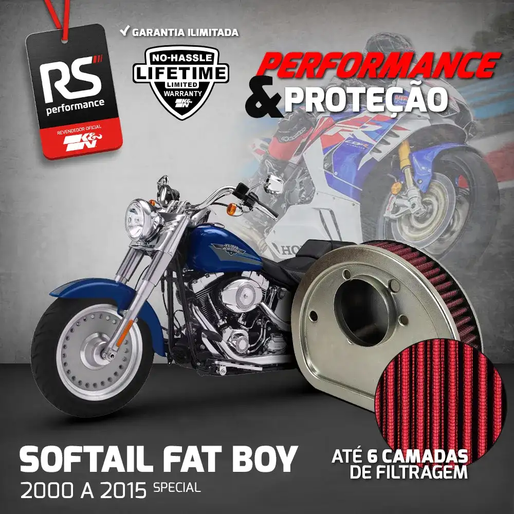 Filtro Esportivo Inbox Harley Softail 2000 A 2015
