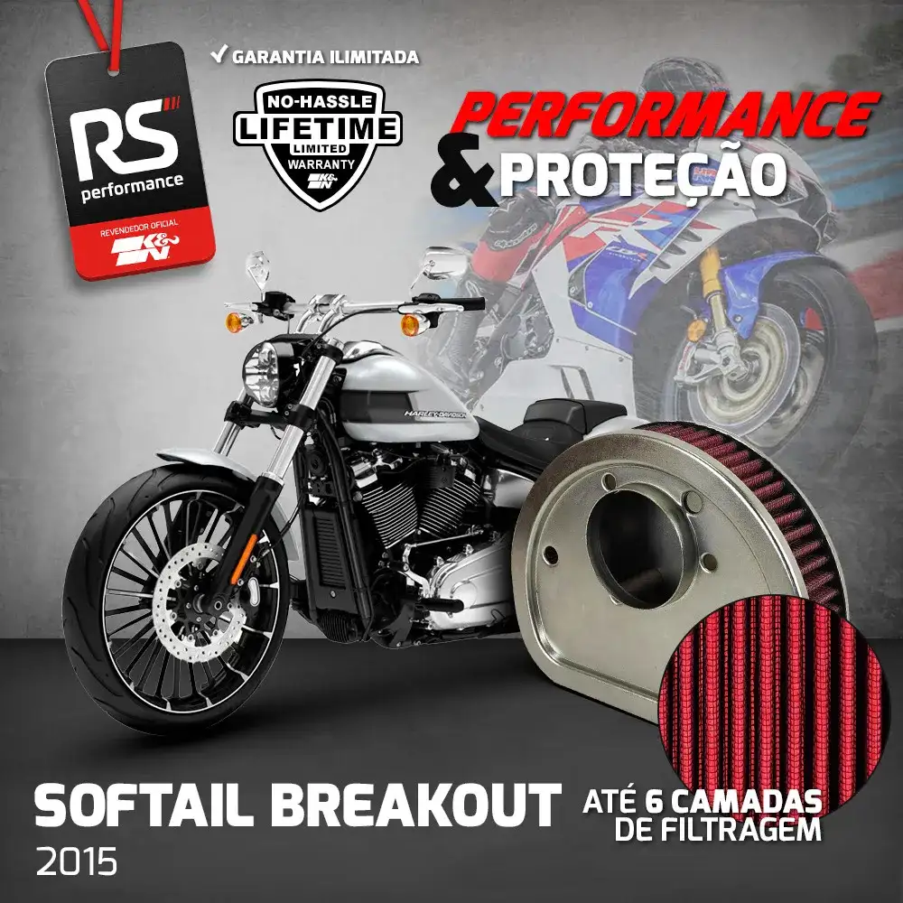 Filtro Esportivo Inbox Harley Softail 2000 A 2015
