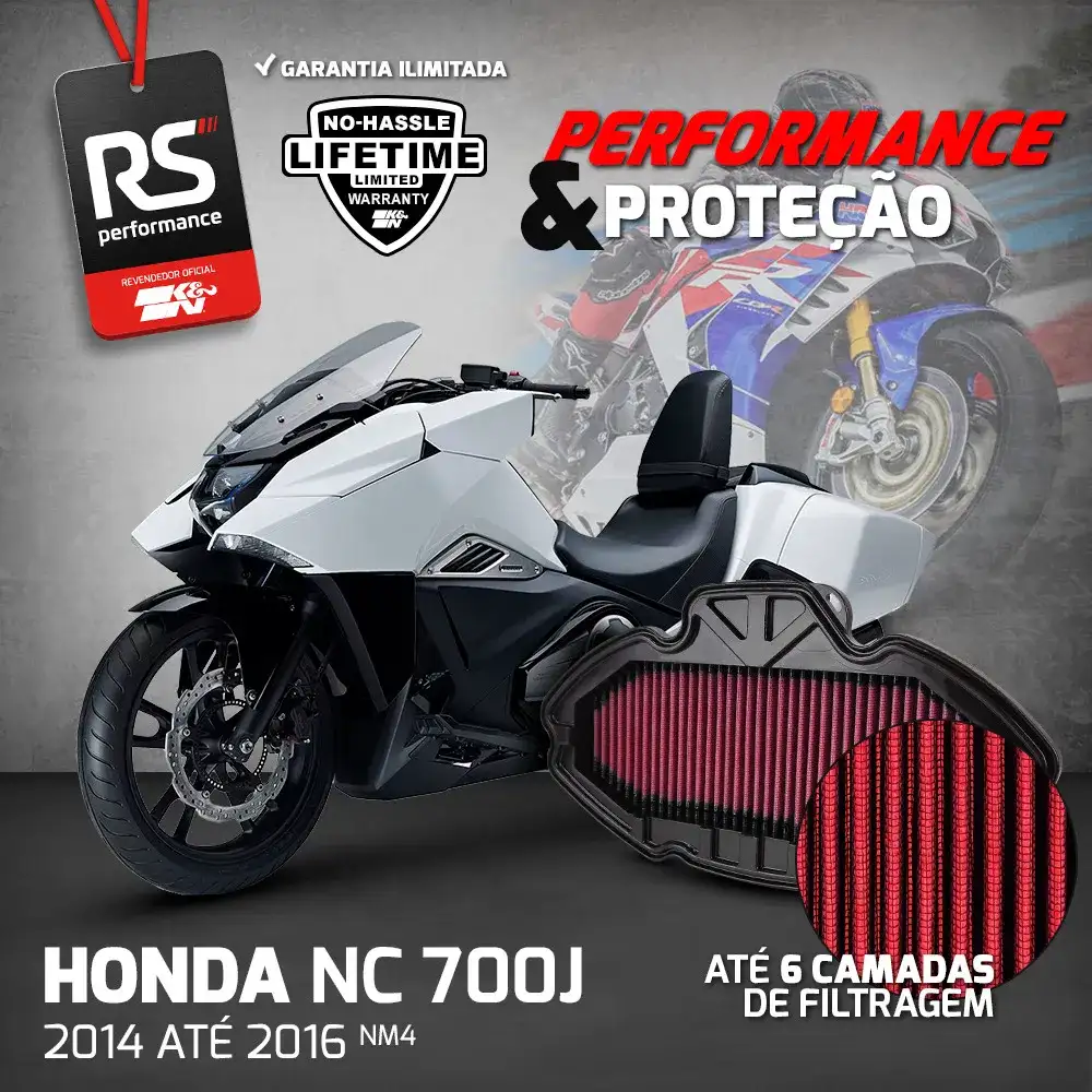 Filtro Esportivo Inbox Honda Nc700 Series 2012 Em Diante