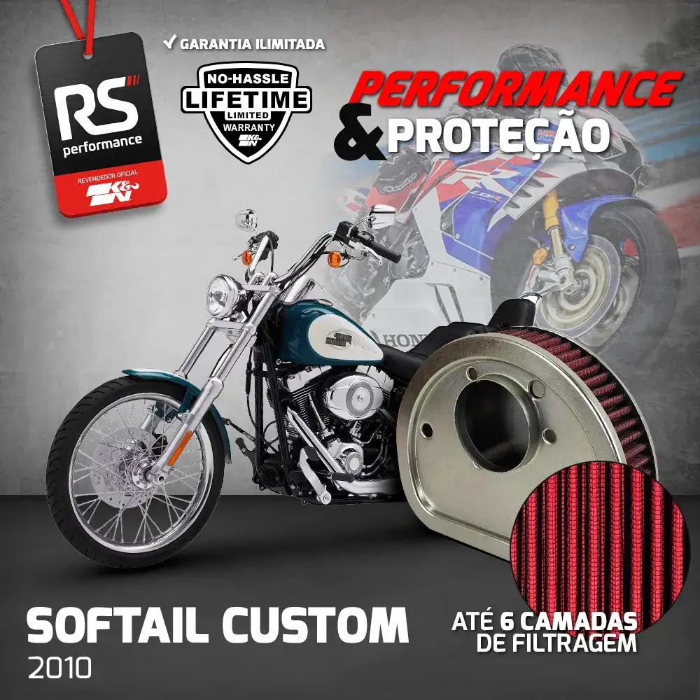 Filtro Esportivo Inbox Harley Softail 2000 A 2015