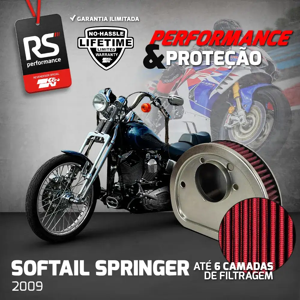 Filtro Esportivo Inbox Harley Softail 2000 A 2015