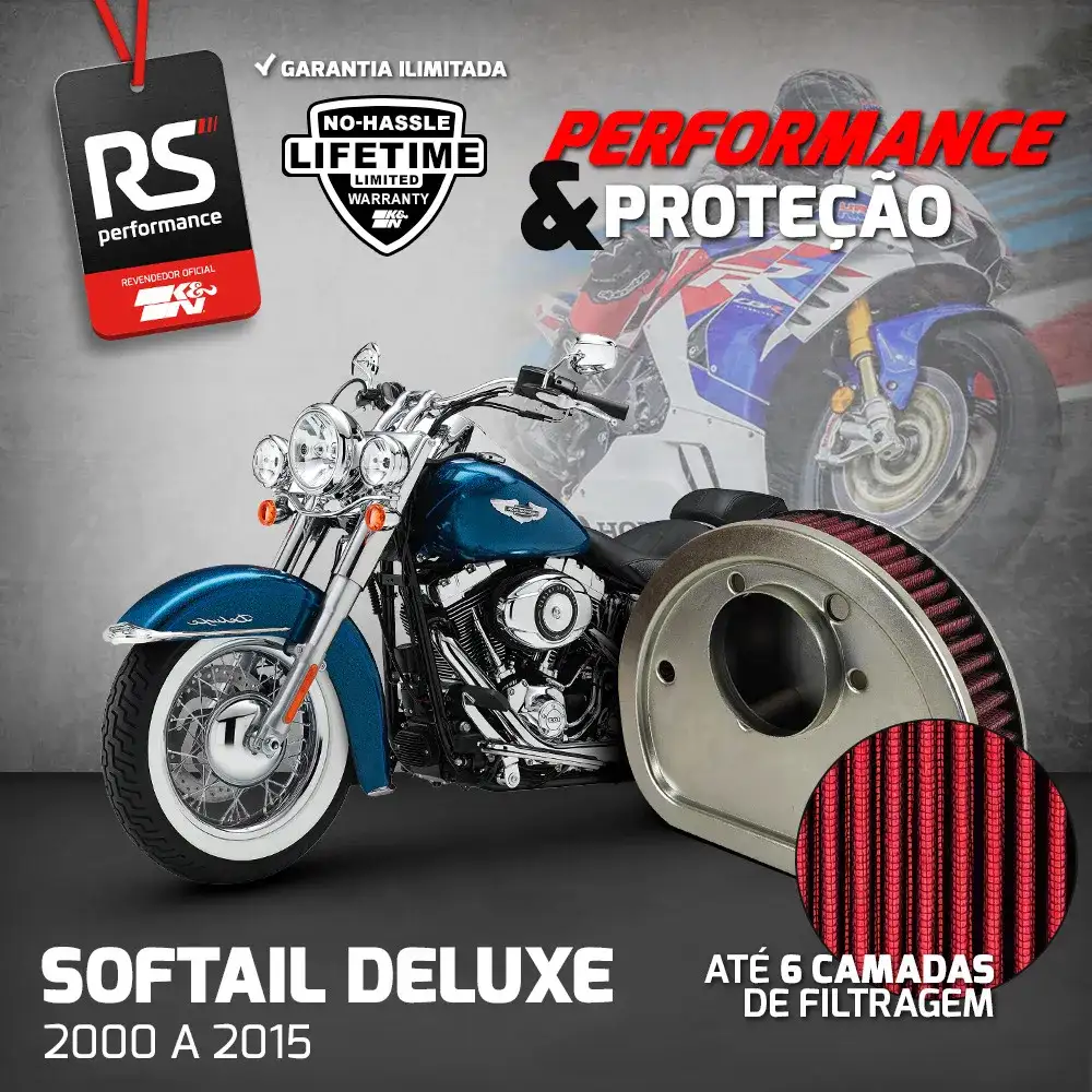Filtro Esportivo Inbox Harley Softail 2000 A 2015