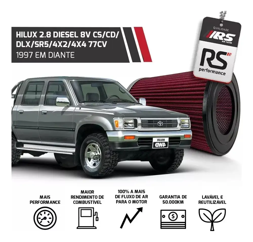 FILTRO INBOX HILUX 2.8 DE 1996 A 2001 - 0-UNICO - 0