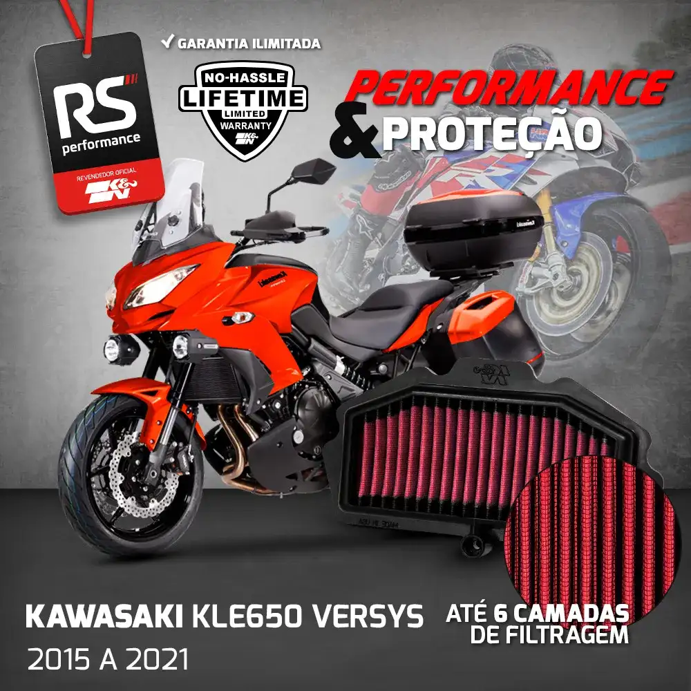Filtro Ar Esportivo Inbox K&n Kawasaki En650 Vulcan S Abs