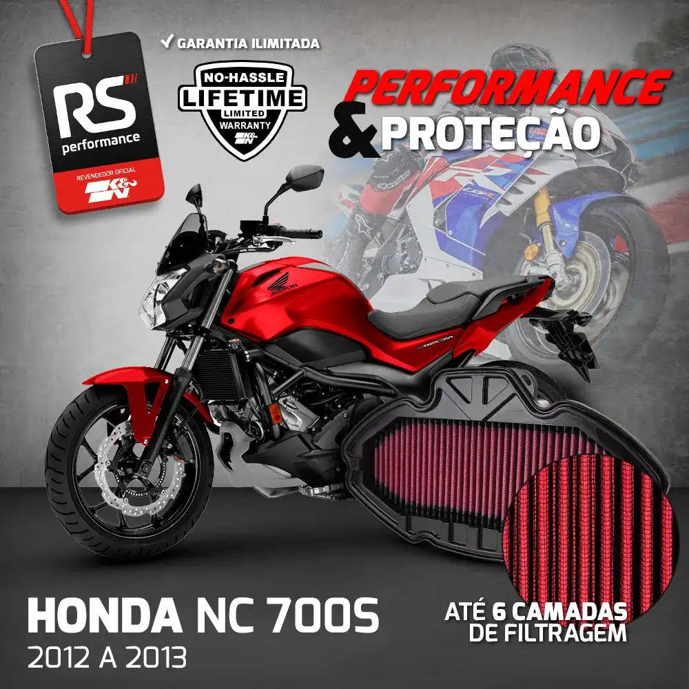 Filtro Esportivo Inbox Honda Nc700 Series 2012 Em Diante