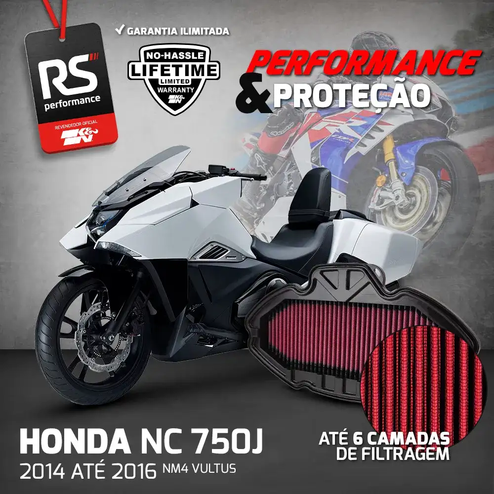 Filtro Esportivo Inbox Honda Nc700 Series 2012 Em Diante