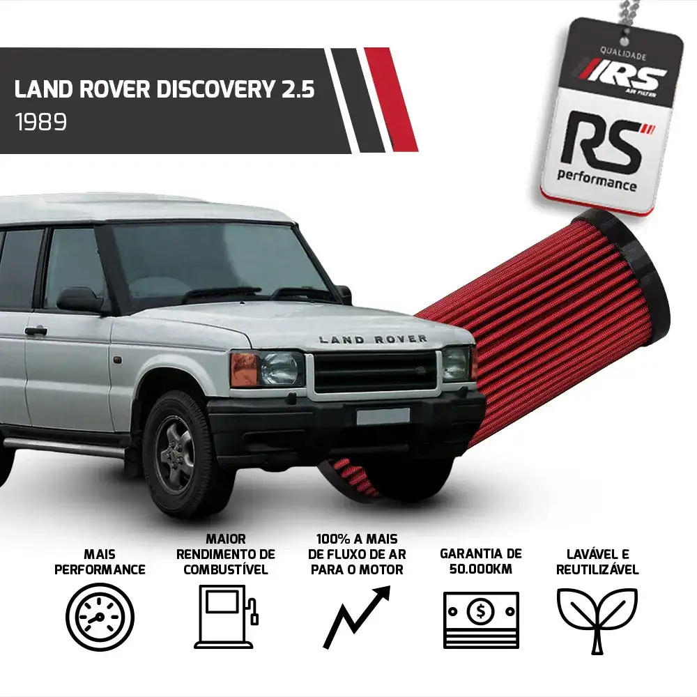 Filtro Esportivo Range Rover Discovery Defender 1986 A 1994