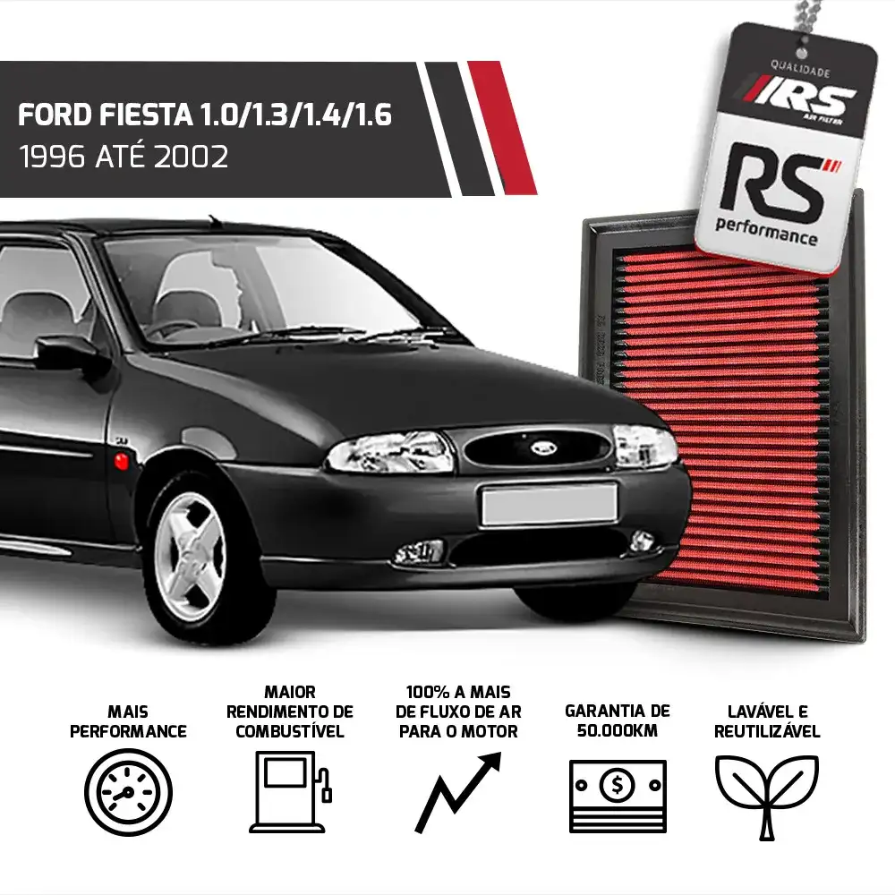 Filtro Esportivo Inbox Fiesta Courier Zetec 1995 Até 2007