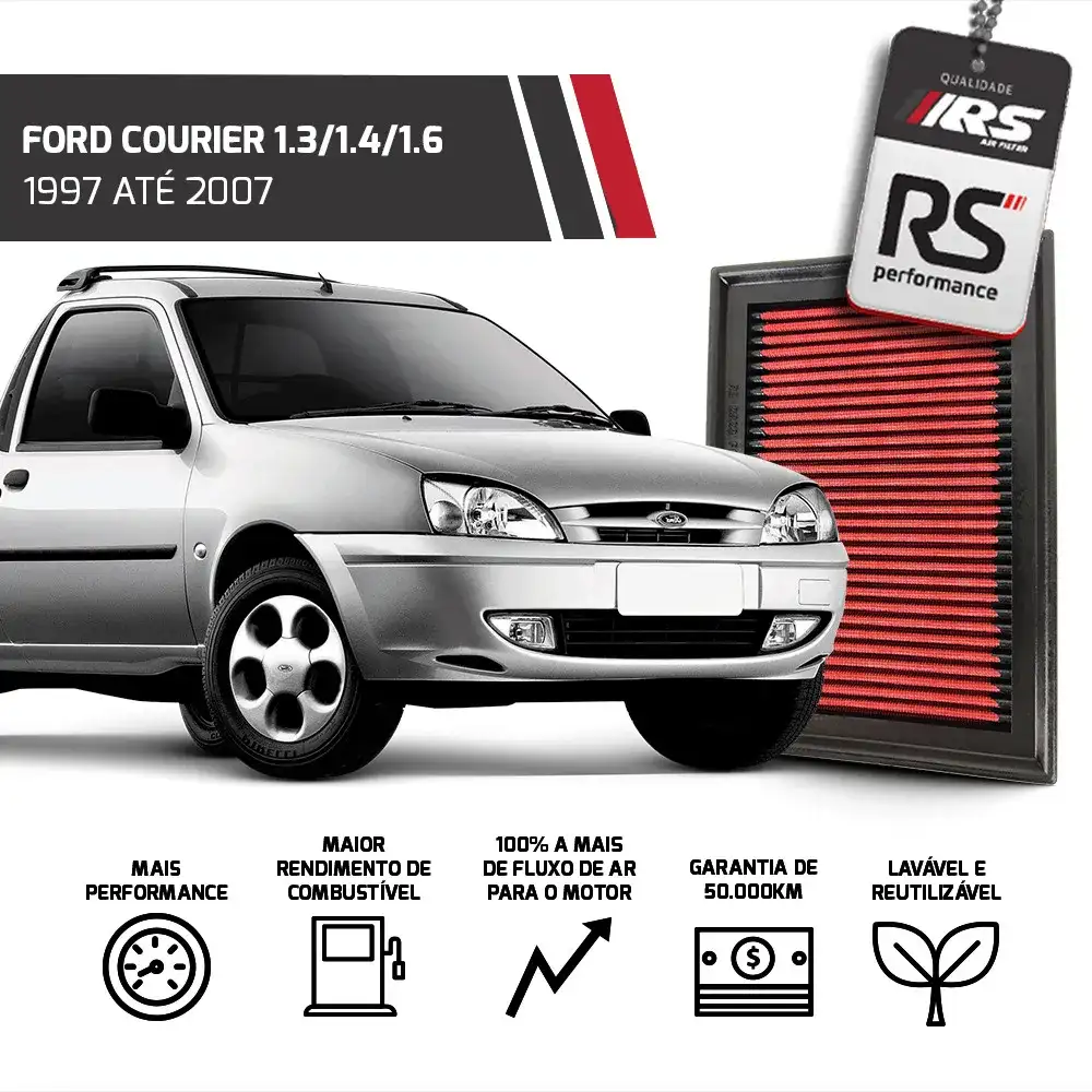 Filtro Esportivo Inbox Fiesta Courier Zetec 1995 Até 2007