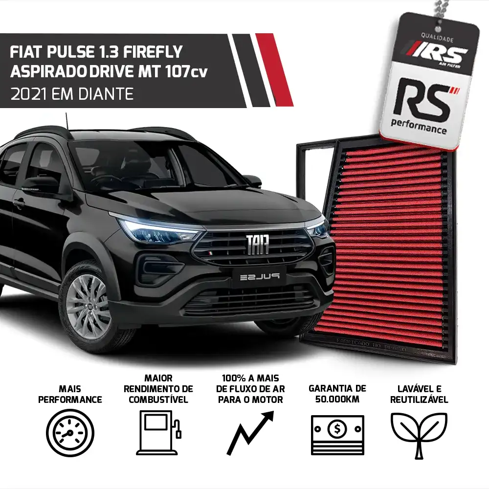 Filtro Esportivo Inbox Fiat 1.0 1.3 Firefly 2017 Em Diante