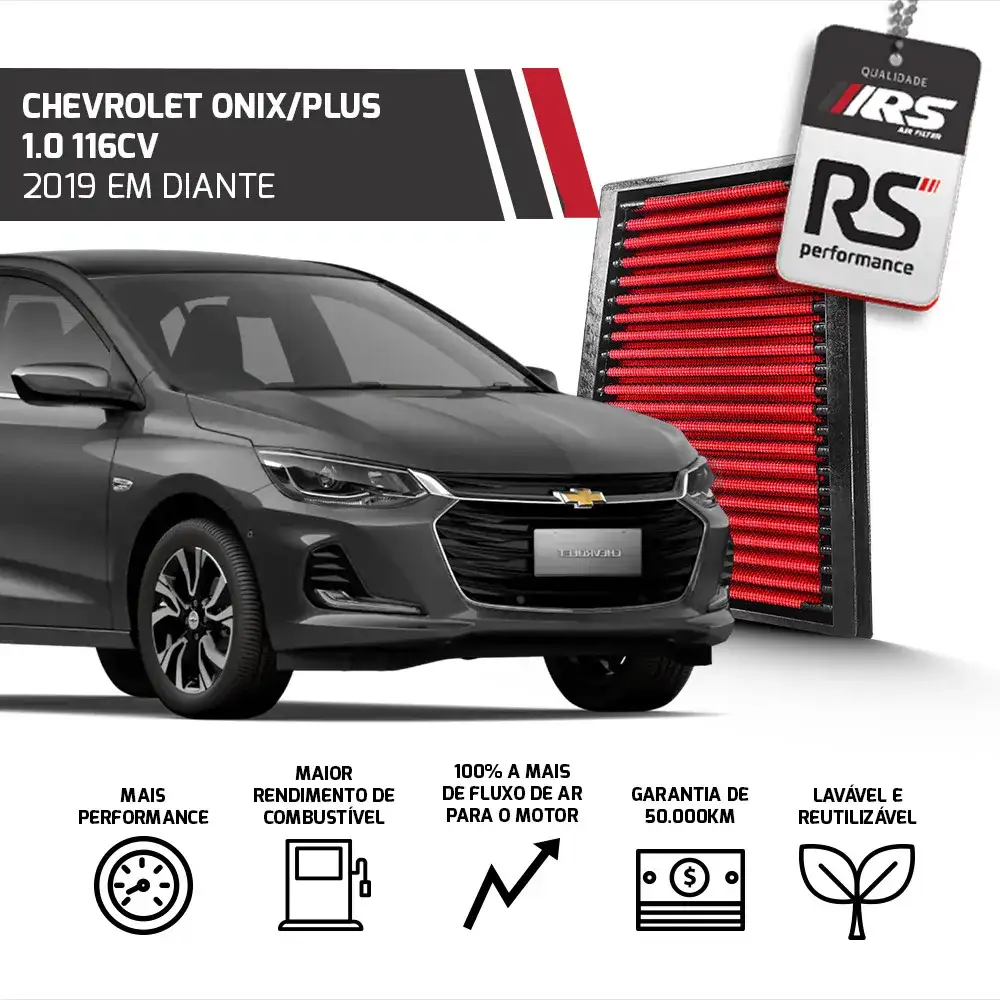 Filtro Esportivo Inbox Chevrolet Onix Tracker 2019 Em Diante