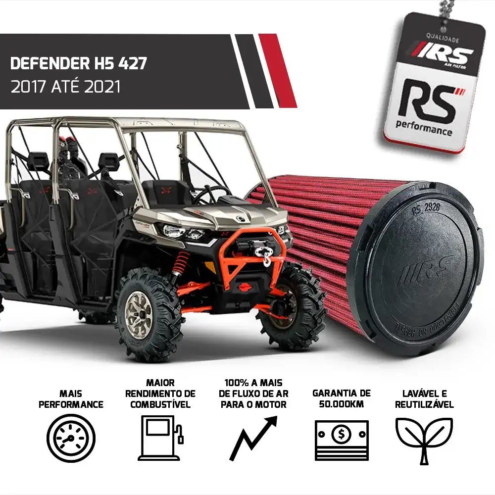 Filtro Esportivo Defender Dps Hd10 Hd8 Hd5 2016 Até 2021