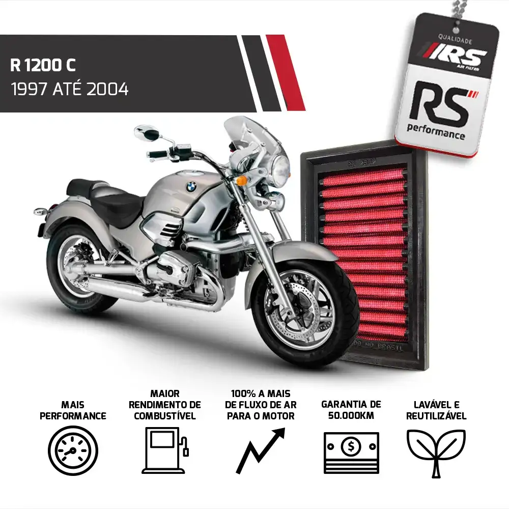 Filtro De Ar Esportivo Rs Filtros Inbox R 1200 Gs 2004-2013