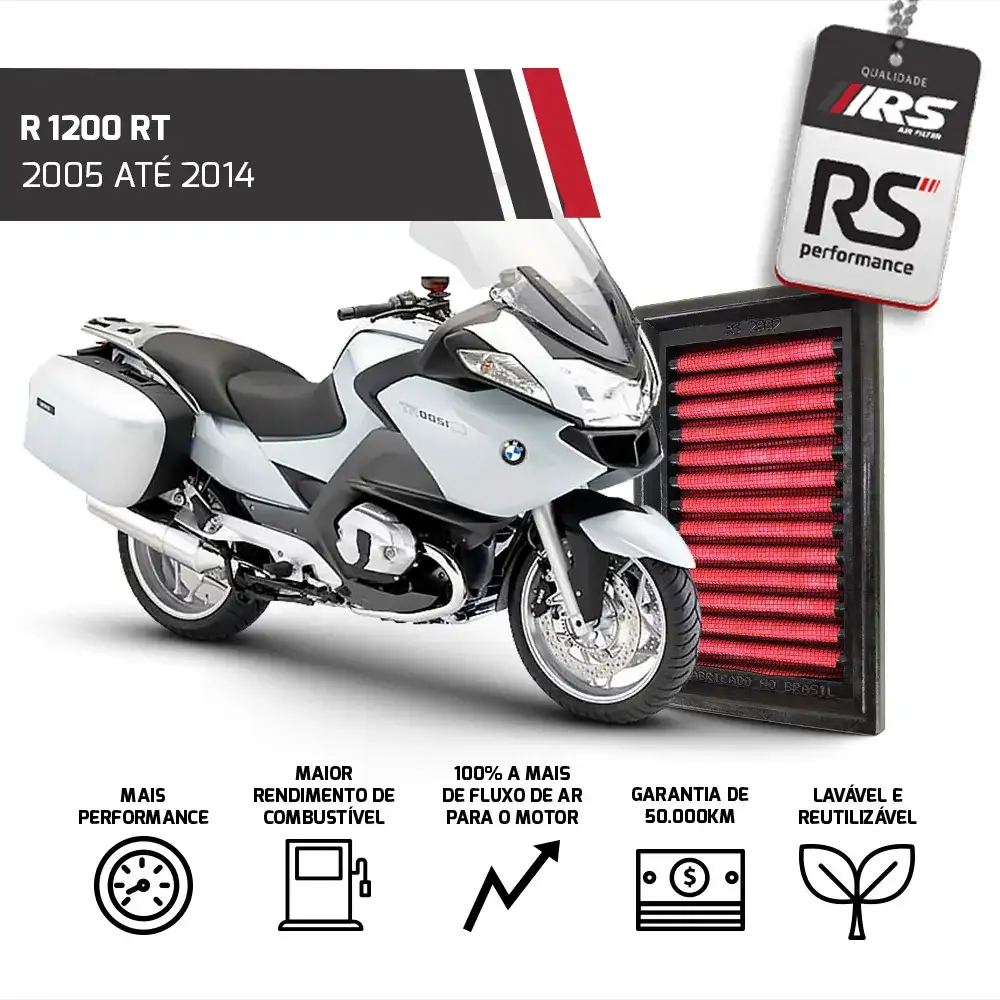 Filtro De Ar Esportivo Rs Filtros Inbox R 1200 Gs 2004-2013