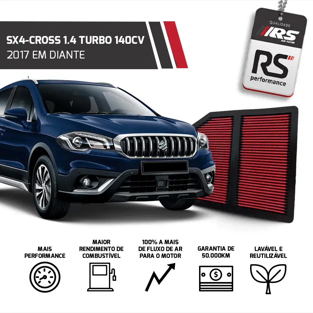 Filtro Esportivo Inbox Suzuki S-cross Vitara 2017 Em Diante