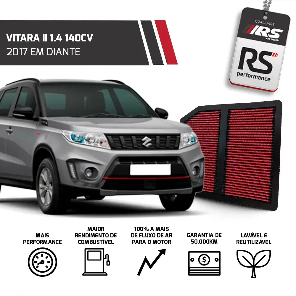 Filtro Esportivo Inbox Suzuki S-cross Vitara 2017 Em Diante