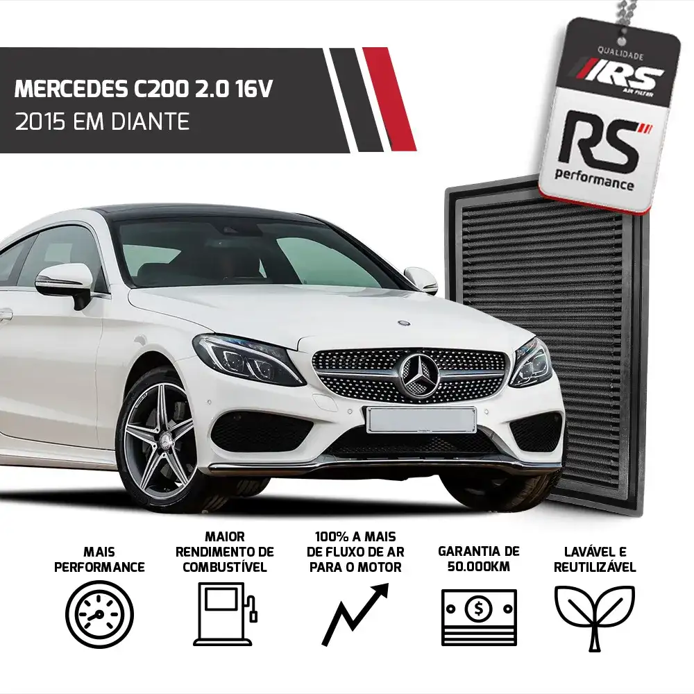 Filtro Esportivo Inbox Mercedes Classe C M270 2014 Em Diante