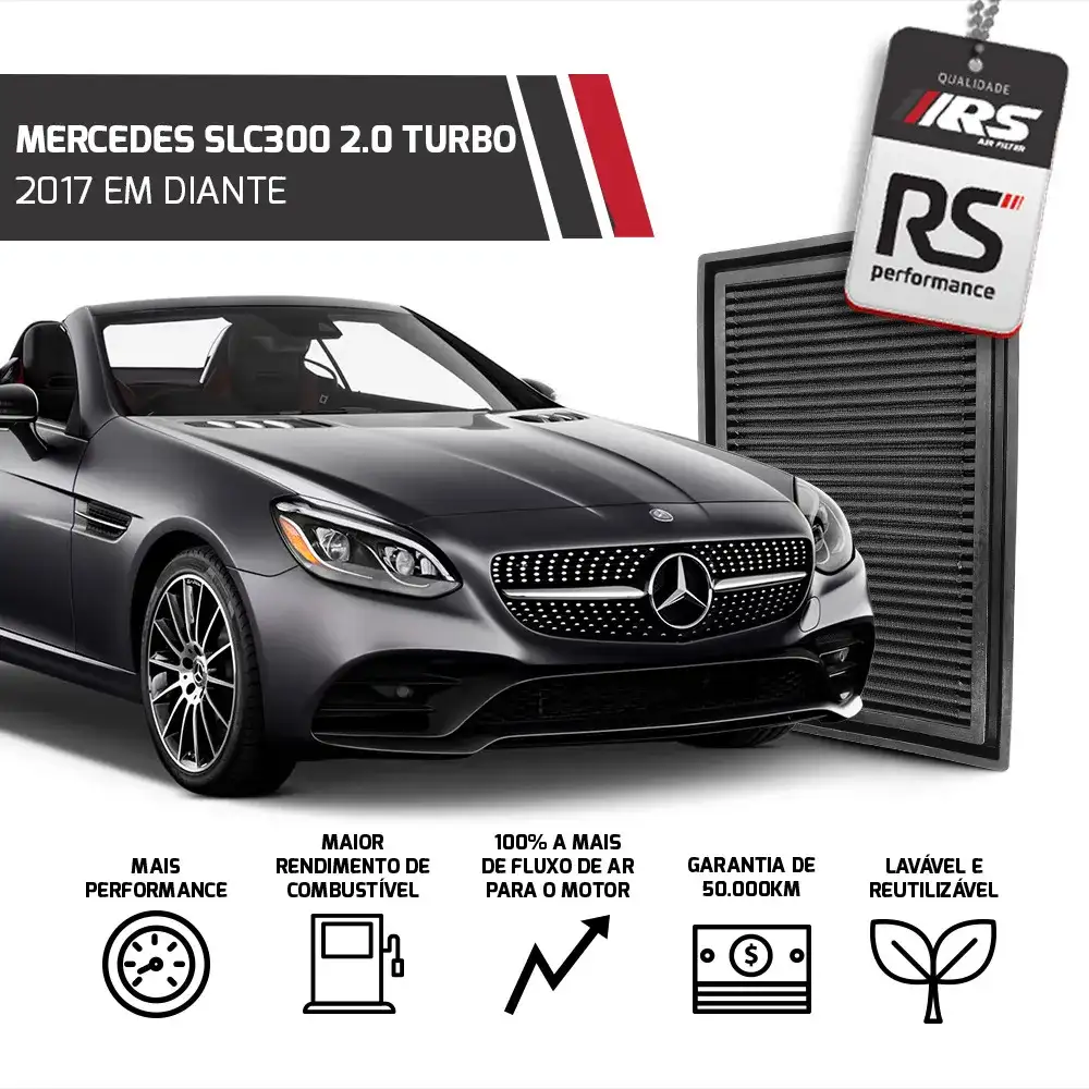 Filtro Esportivo Inbox Mercedes Classe C M270 2014 Em Diante
