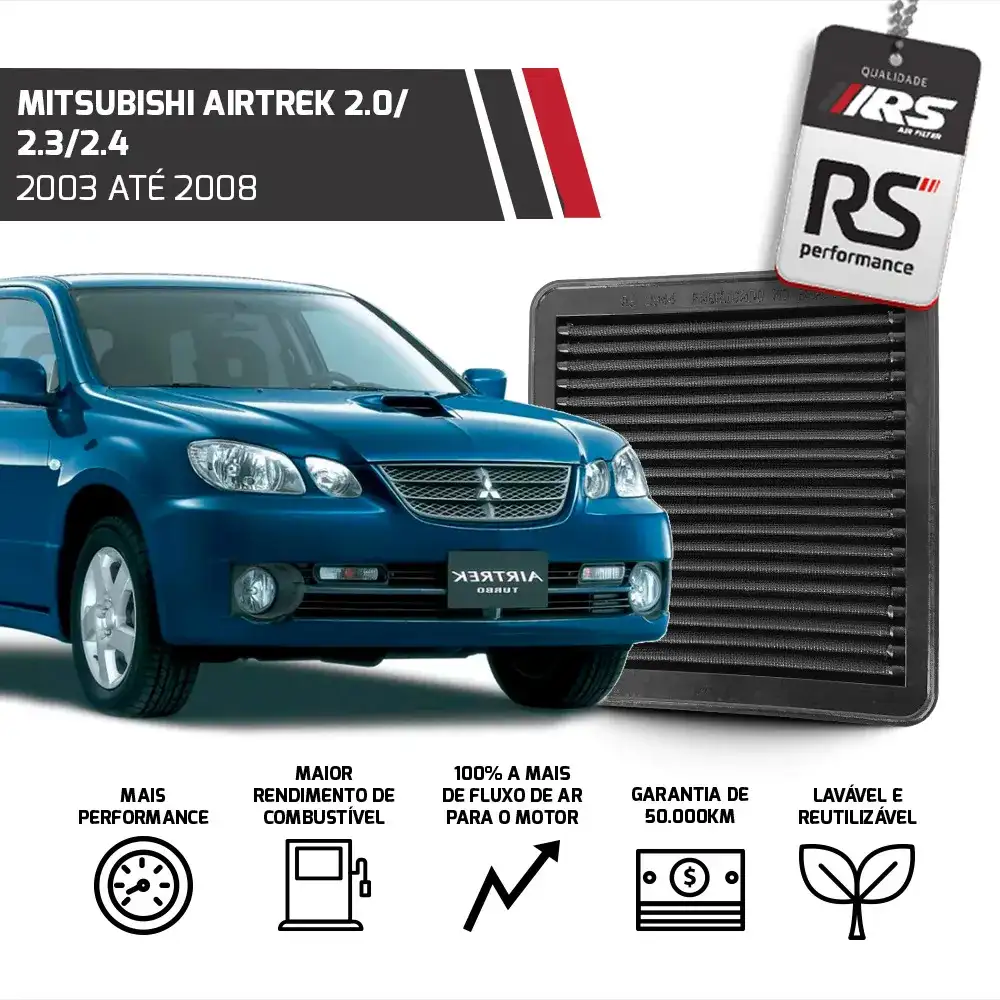 Filtro Esportivo Inbox Mitsubishi Airtrek Colt Pajero 1996 em diante