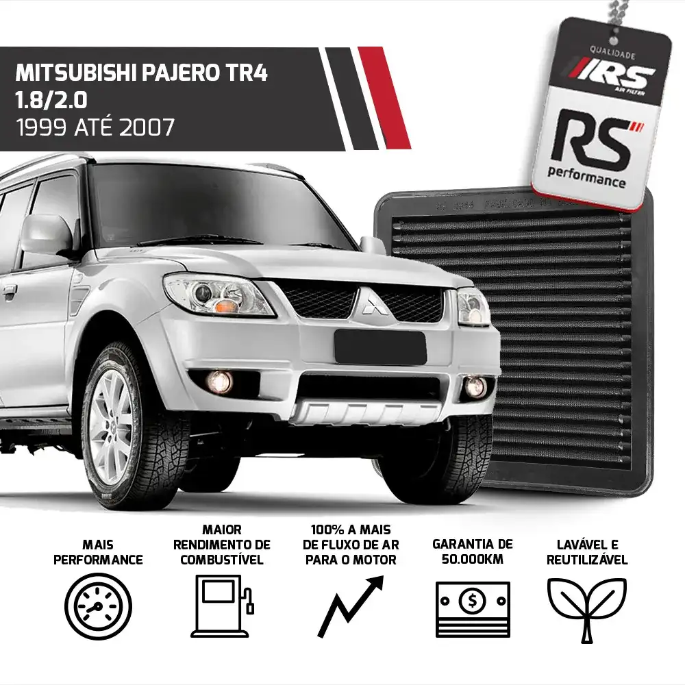 Filtro Esportivo Inbox Mitsubishi Airtrek Colt Pajero 1996 em diante