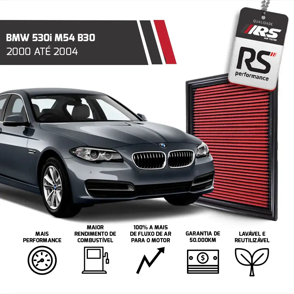 Filtro Esportivo Inbox Bmw M50 M52 M54 S50 1990 Em Diante