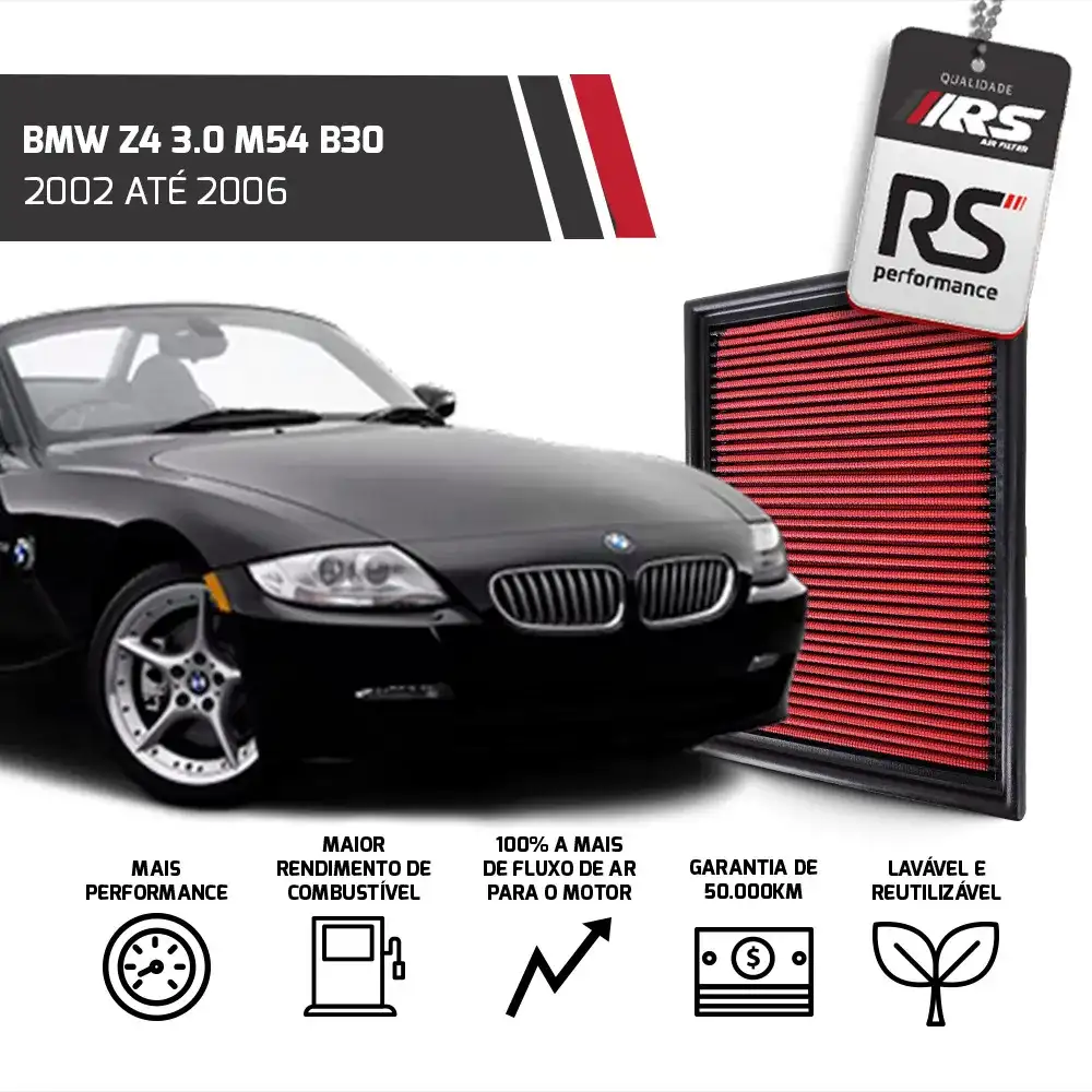 Filtro Esportivo Inbox Bmw M50 M52 M54 S50 1990 Em Diante