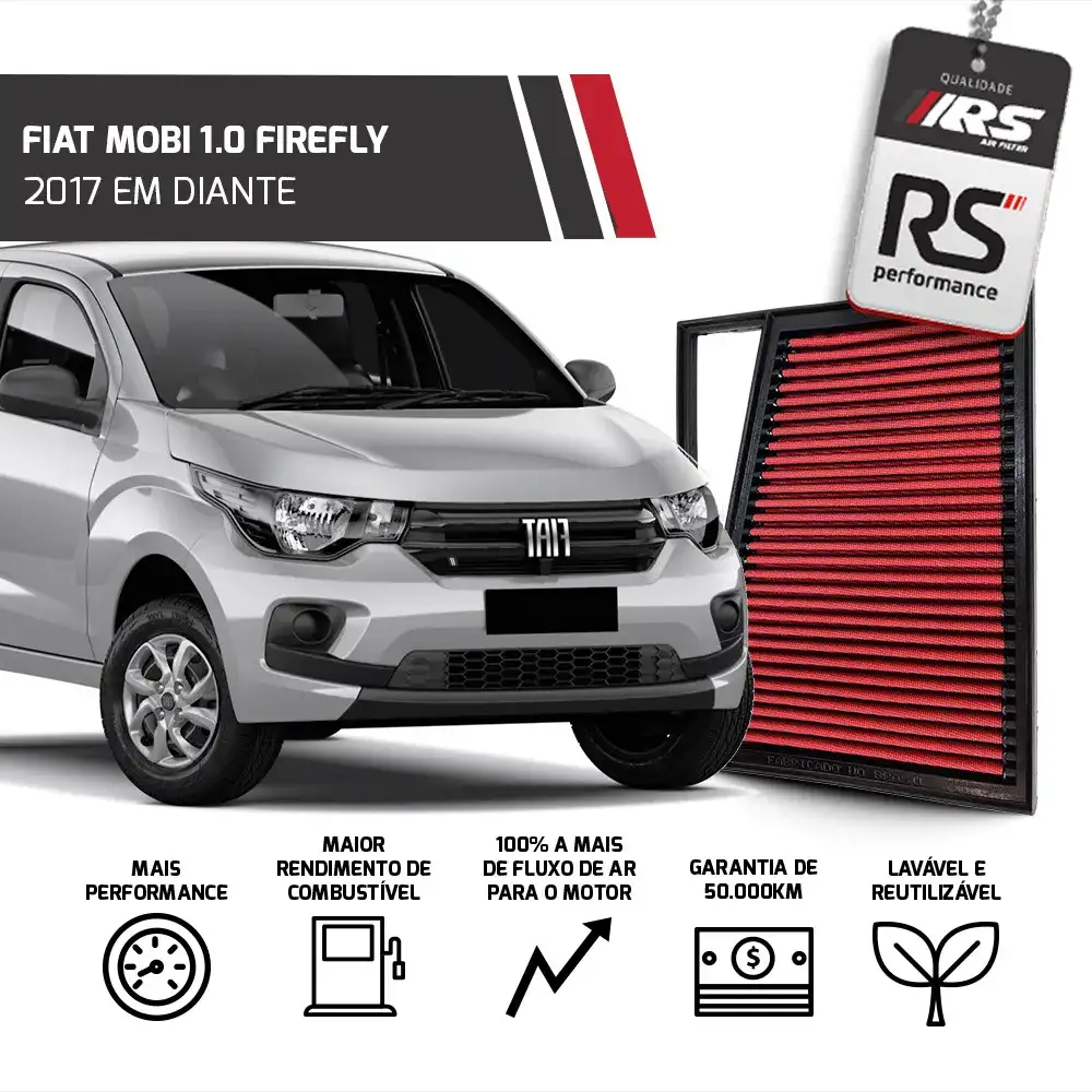 Filtro Esportivo Inbox Fiat 1.0 1.3 Firefly 2017 Em Diante
