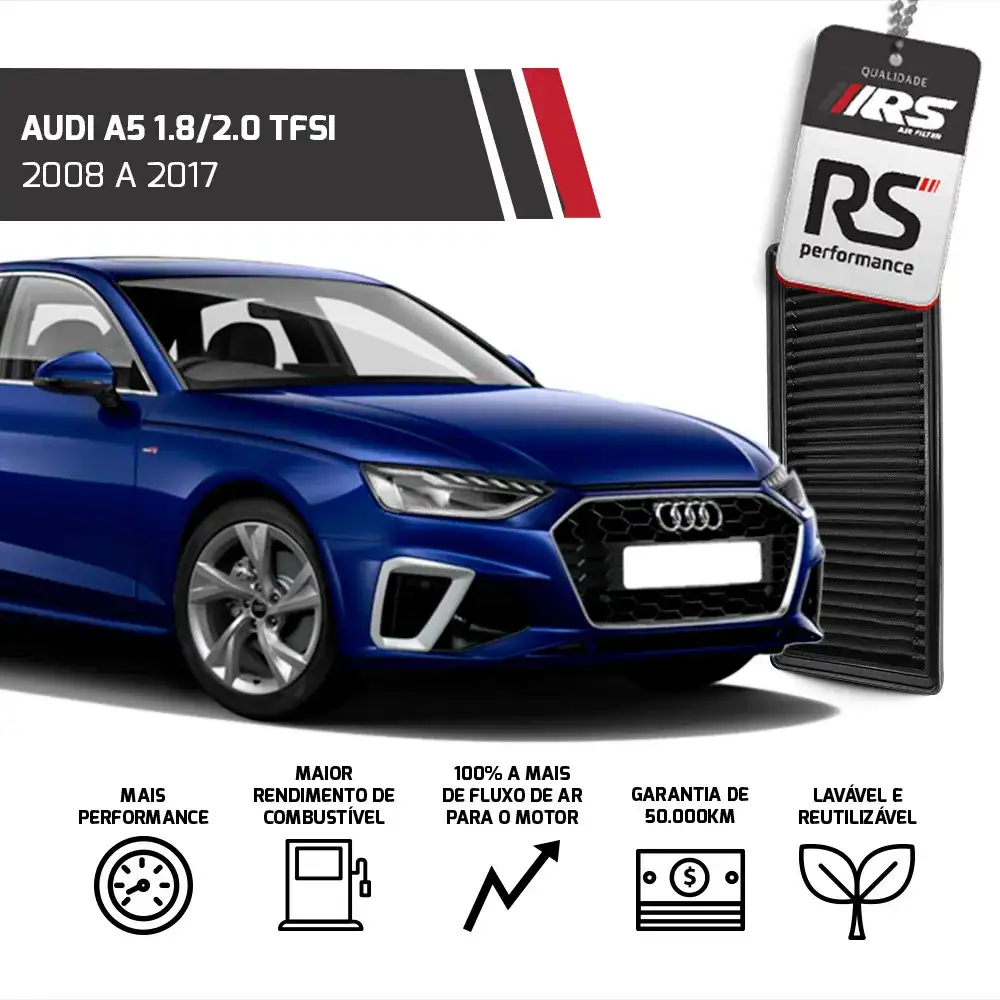 Filtro Esportivo Inbox Audi A4 A5 Q5 1.8 2.0 Tsi 2007 A 2010