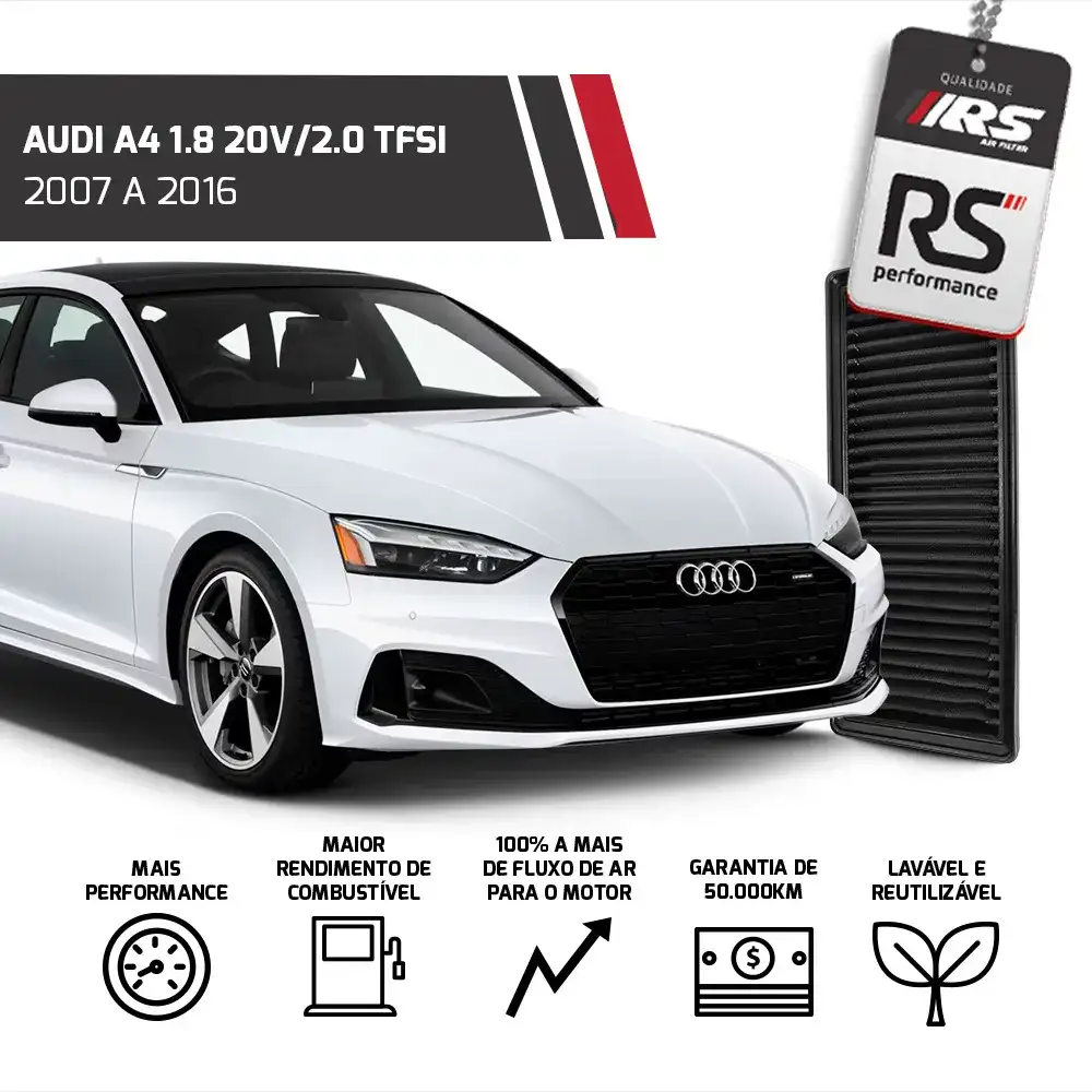 Filtro Esportivo Inbox Audi A4 A5 Q5 1.8 2.0 Tsi 2007 A 2010