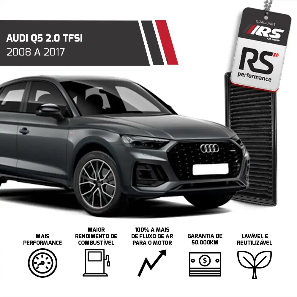 Filtro Esportivo Inbox Audi A4 A5 Q5 1.8 2.0 Tsi 2007 A 2010