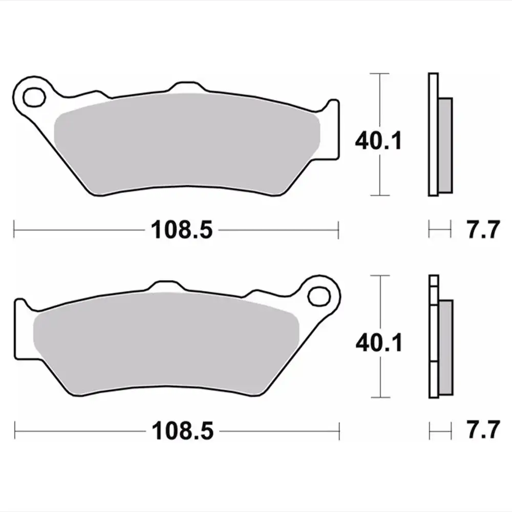 Pastilha Freio Sinterizada Traseira Para Bmw Serie R/k