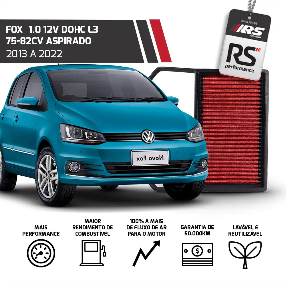 Filtro Esportivo Inbox Volkswagen 1.0 12v 2013 Em Diante