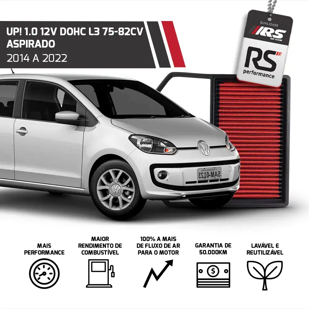 Filtro Esportivo Inbox Volkswagen 1.0 12v 2013 Em Diante