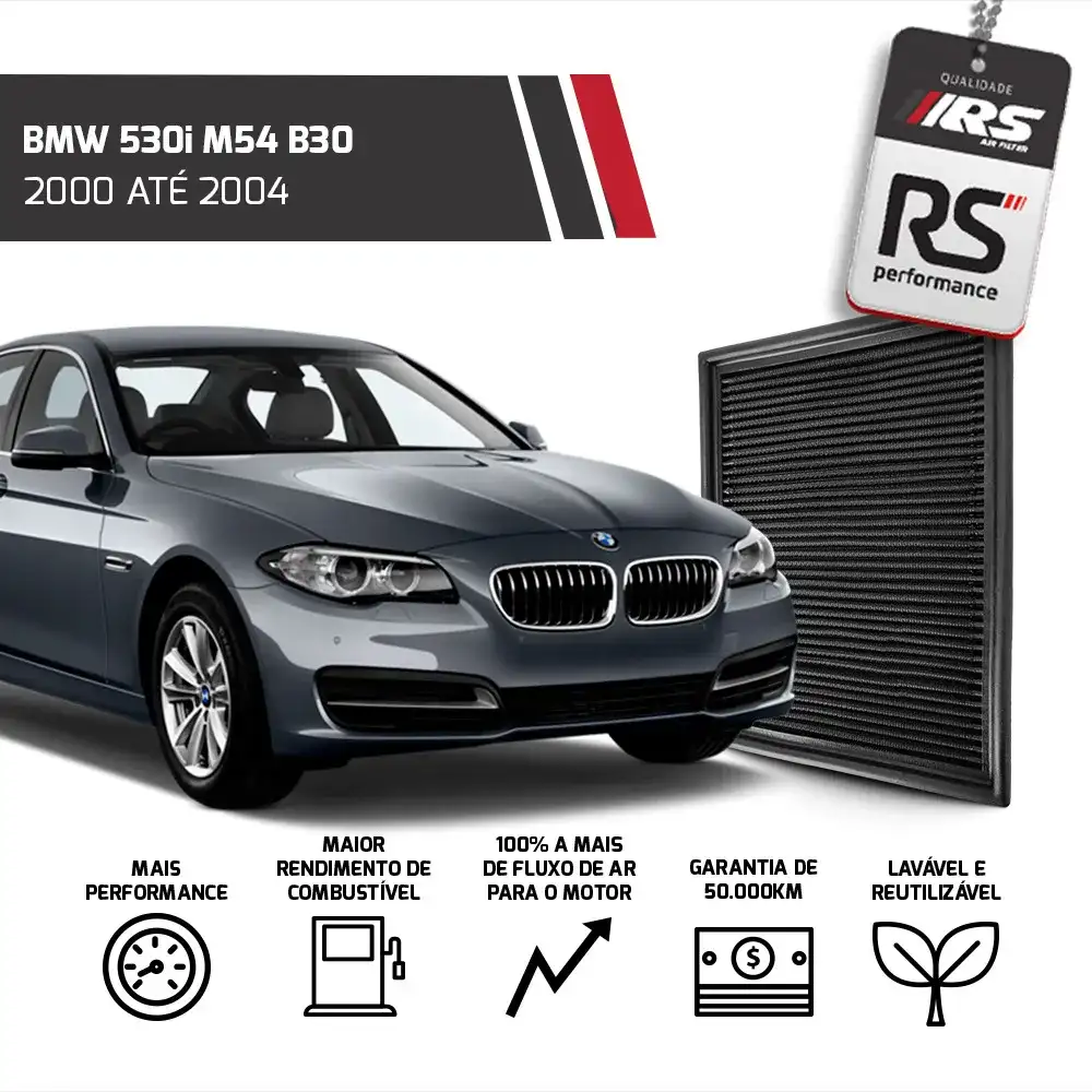 Filtro Esportivo Inbox Bmw M50 M52 M54 S50 1990 Em Diante