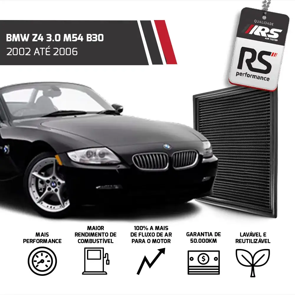 Filtro Esportivo Inbox Bmw M50 M52 M54 S50 1990 Em Diante