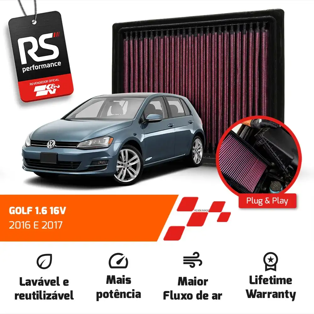 Filtro Esportivo Inbox Volkswagen 1.6 16v Msi 2015 Até 2020