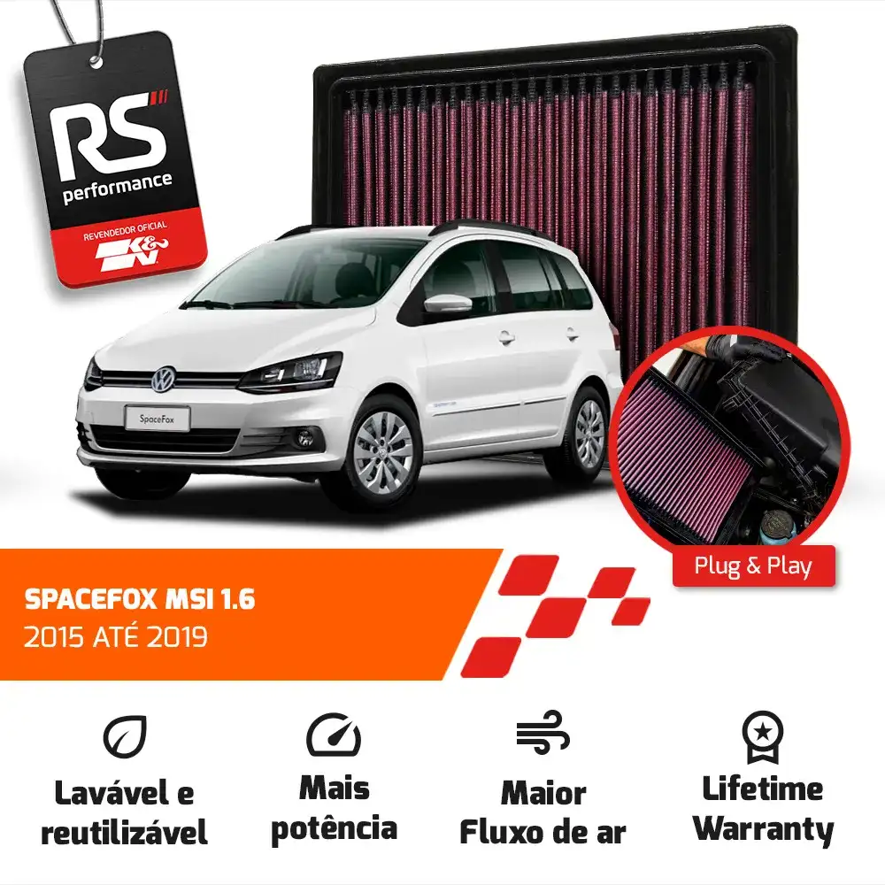 Filtro Esportivo Inbox Volkswagen 1.6 16v Msi 2015 Até 2020