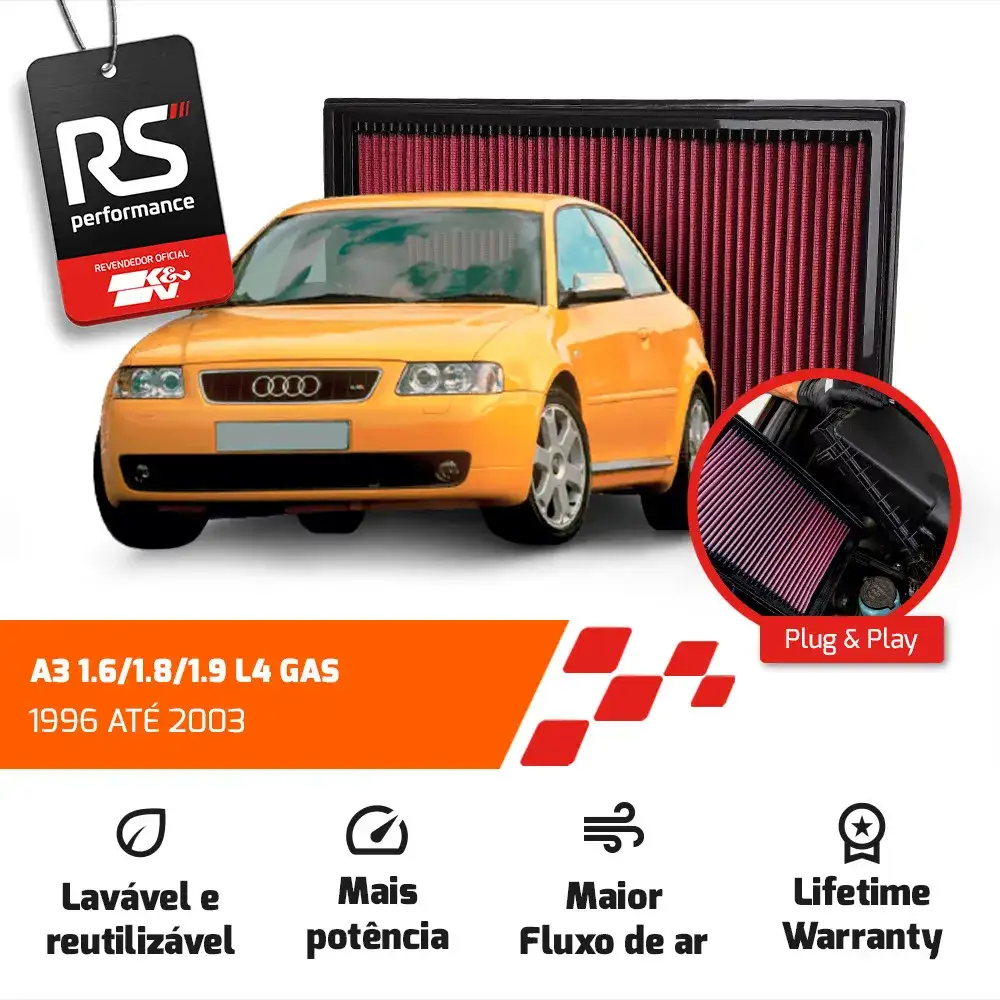 Filtro Esportivo Inbox Vw Bora Jetta Golf 2.0 1996 Até 2009