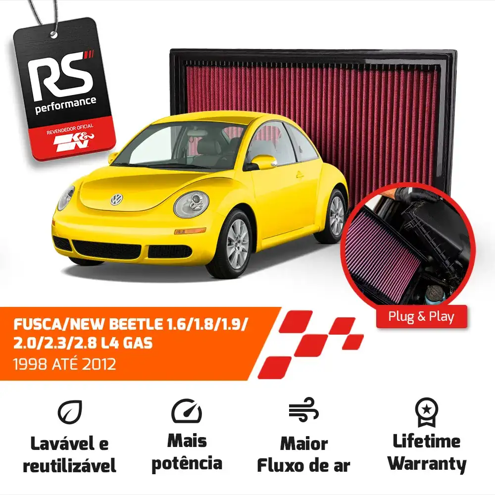 Filtro Esportivo Inbox Vw Bora Jetta Golf 2.0 1996 Até 2009