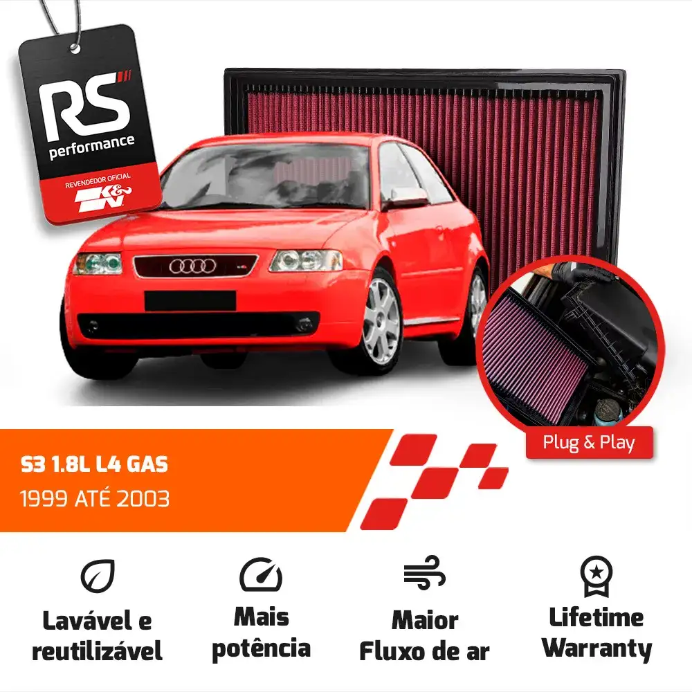 Filtro Esportivo Inbox Vw Bora Jetta Golf 2.0 1996 Até 2009