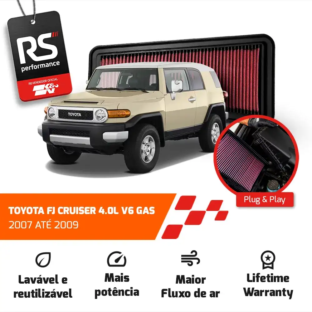 Filtro Esportivo Inbox Toyota 4.0 V6 Hilux 2002 Até 2015