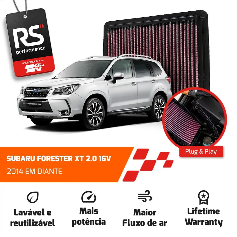 Filtro Esportivo Inbox Subaru Impreza Forester Outback 2003+