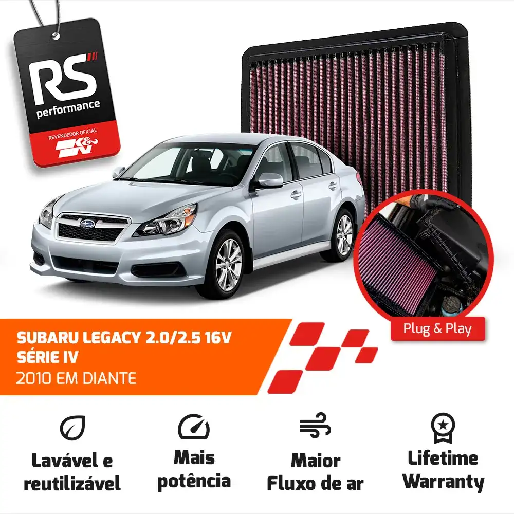 Filtro Esportivo Inbox Subaru Impreza Forester Outback 2003+