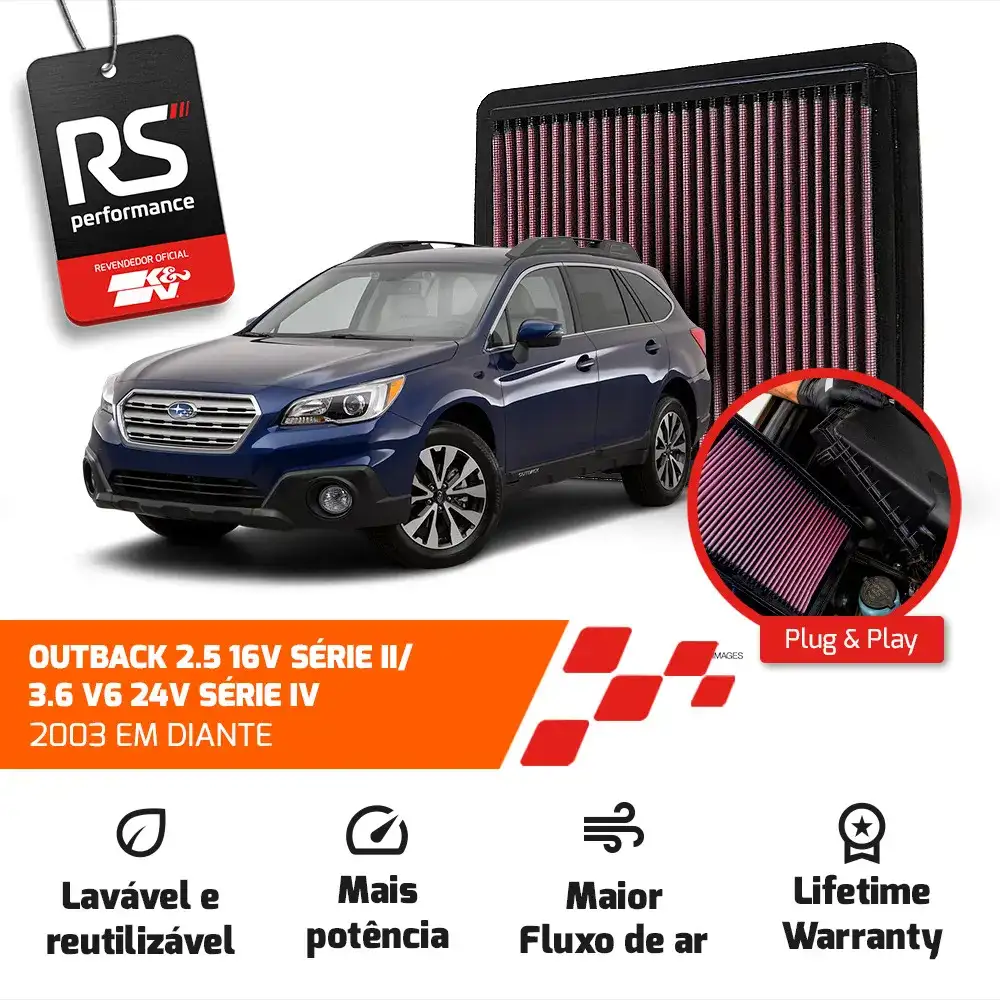 Filtro Esportivo Inbox Subaru Impreza Forester Outback 2003+