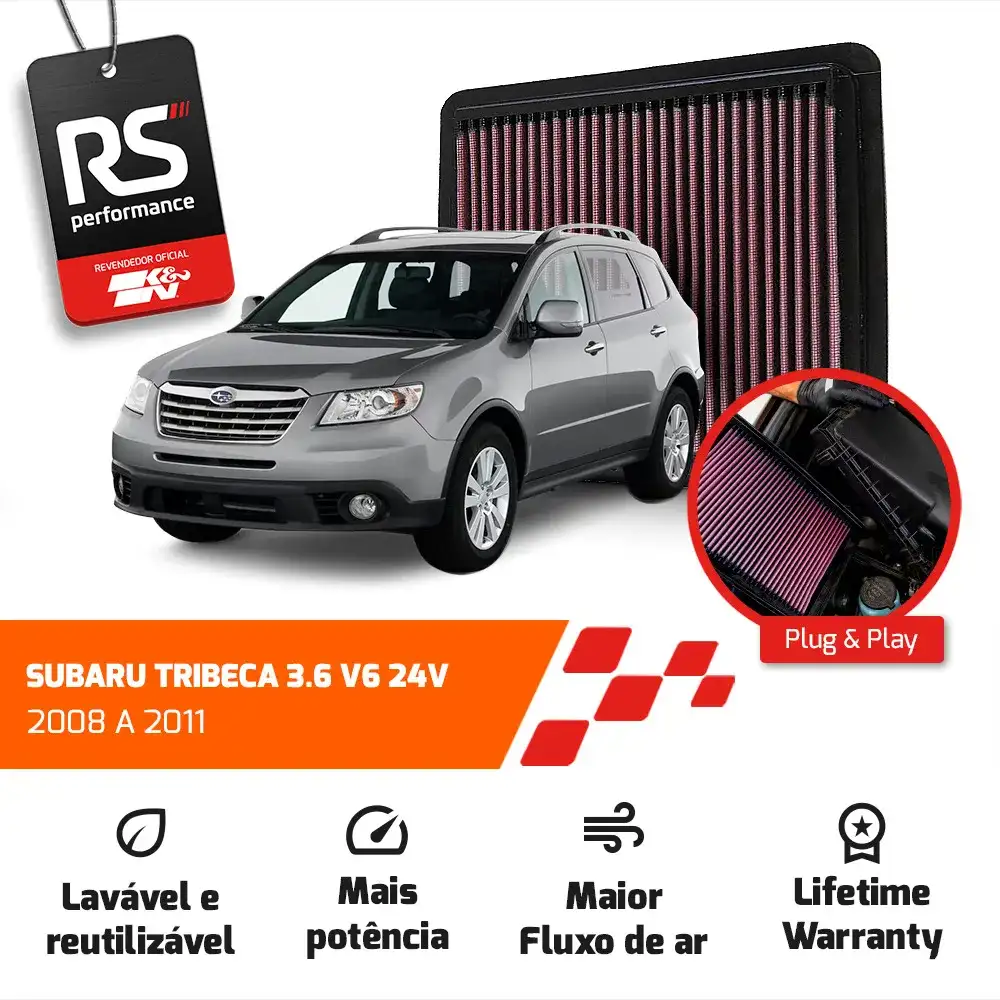 Filtro Esportivo Inbox Subaru Impreza Forester Outback 2003+