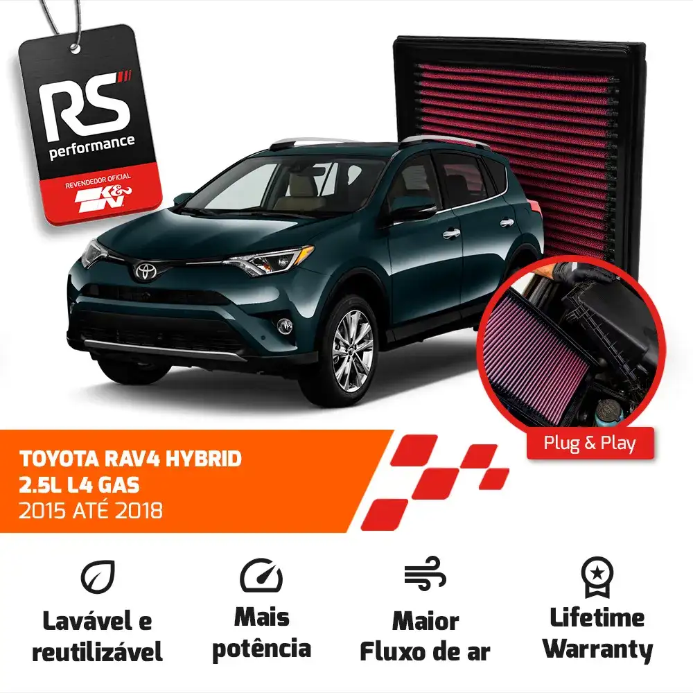 Filtro Esportivo Toyota Prius Rav4 Ct200h Nx300h 2010 A 2021